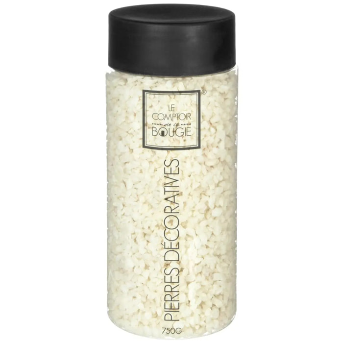 Pierres déco marbre blanc ivoire 750g
