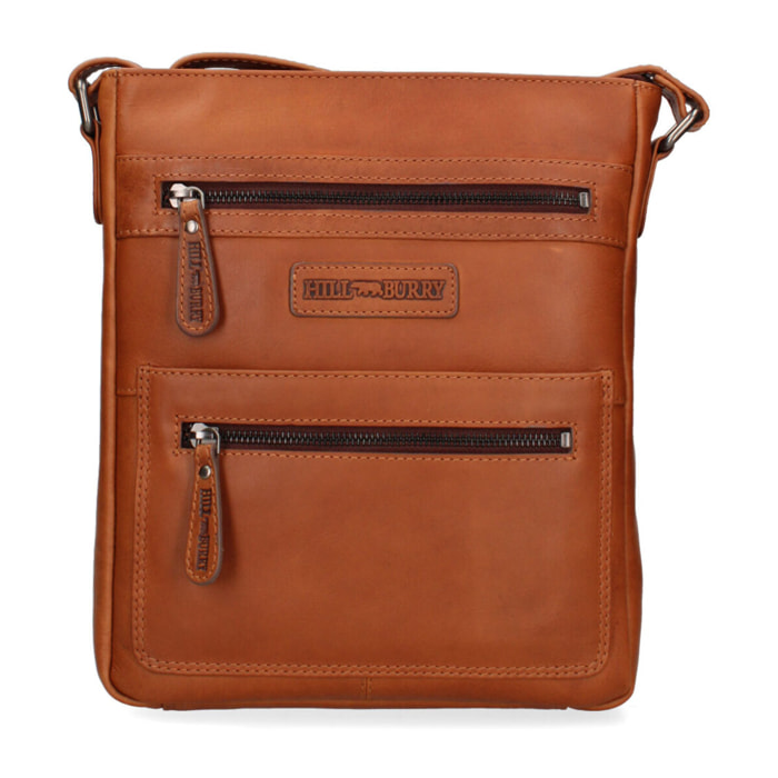 Borsa a tracolla  da uomo In Vera pelle Made in Italy 23x29x6 cm