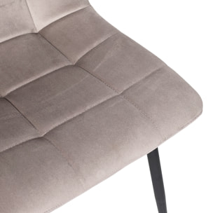 Chaise Mateo Taupe - Lot De 4