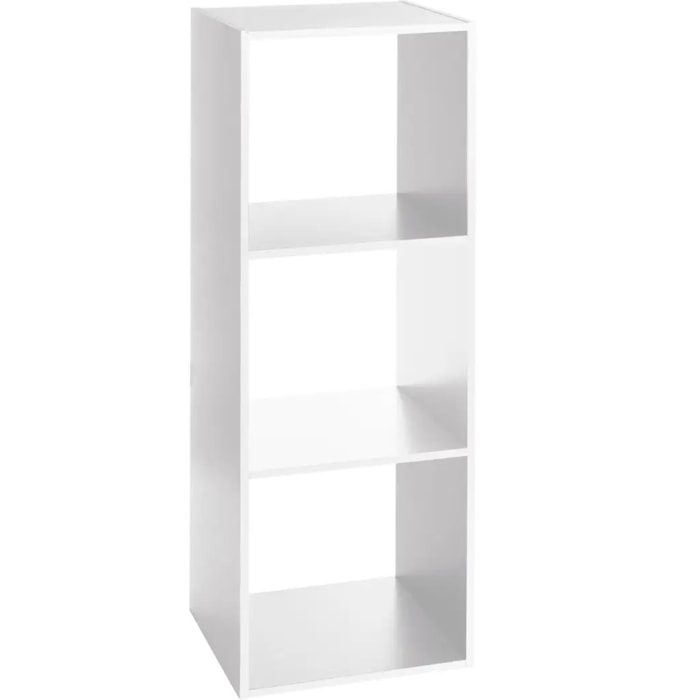 Étagère colonne 3 cases Blanc Mix N' Modul