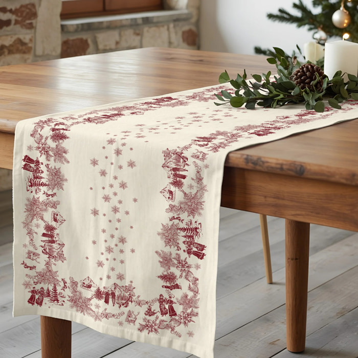 Chemin de table Christmas New Toile