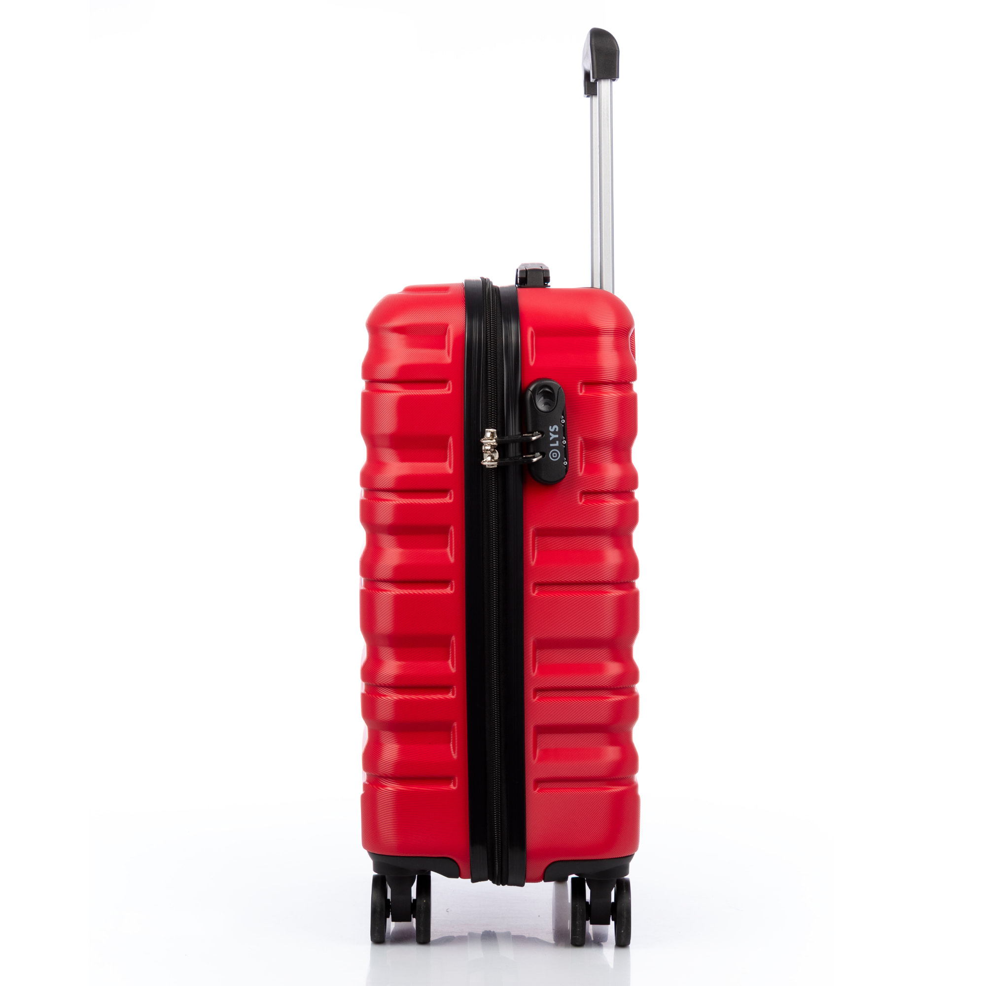 Juego de 3 maletas Trolley, en material ligero ABS de alta resistencia. Cerradura numérica y 4 ruedas giratorias 360° extraibles en la maleta grande.