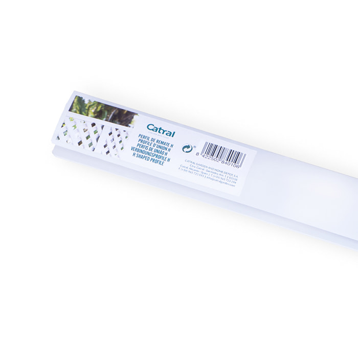 Perfil Union Plastico H 2.05 M. Blanco