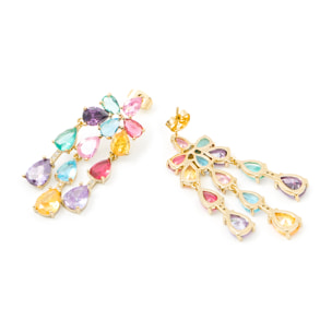 Pendientes Linro acabado oro amarillo 18k