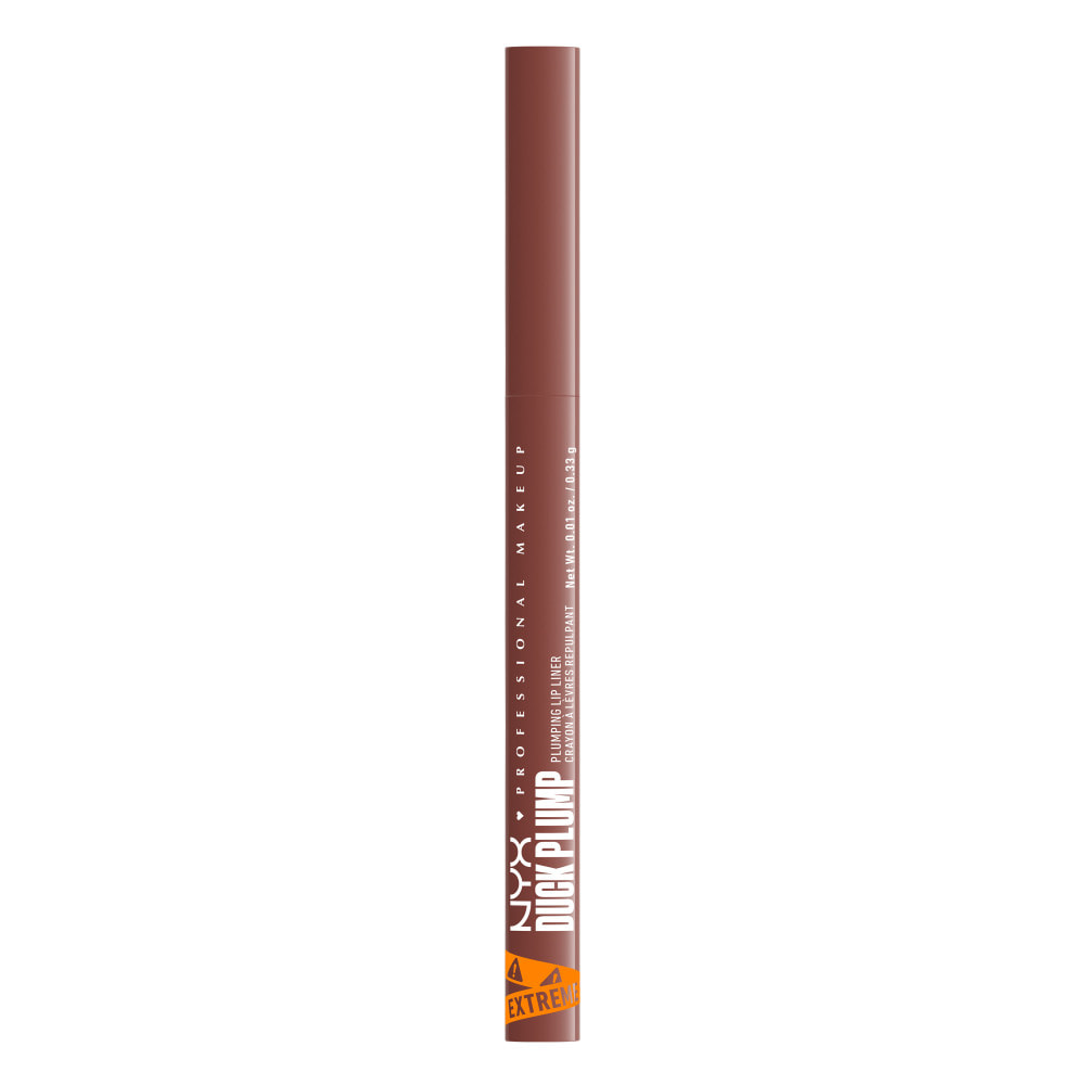 NYX Professional Makeup Duck Plump Plumping Lip Liner, crayon à lèvres, jusqu'à 10h de tenue, fini mat, Nude Flip