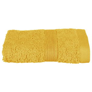 Serviette invité "Essentiel" coton jaune 30x50cm