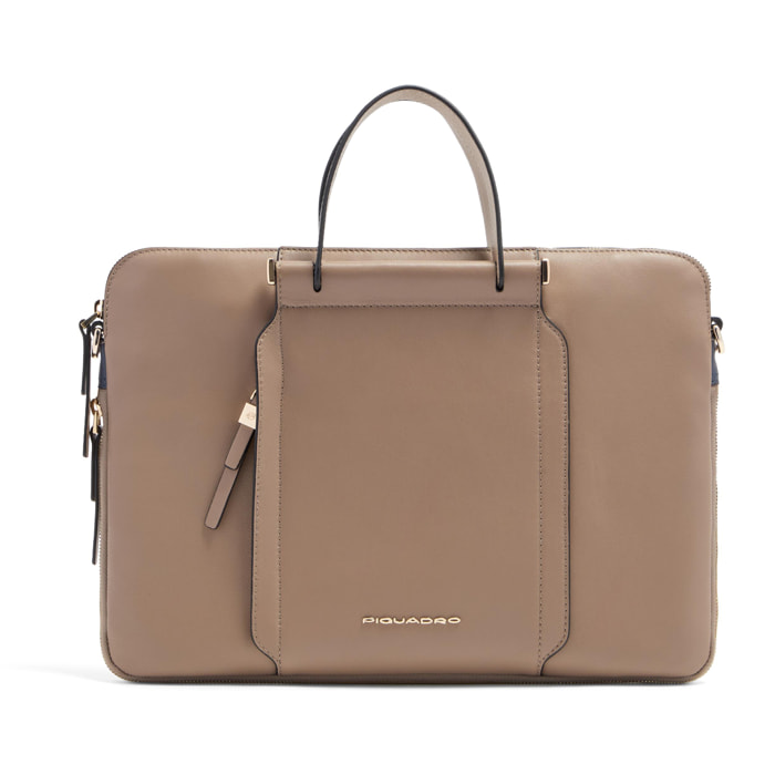 Piquadro Borsa da lavoro donna porta pc 14", espandibile