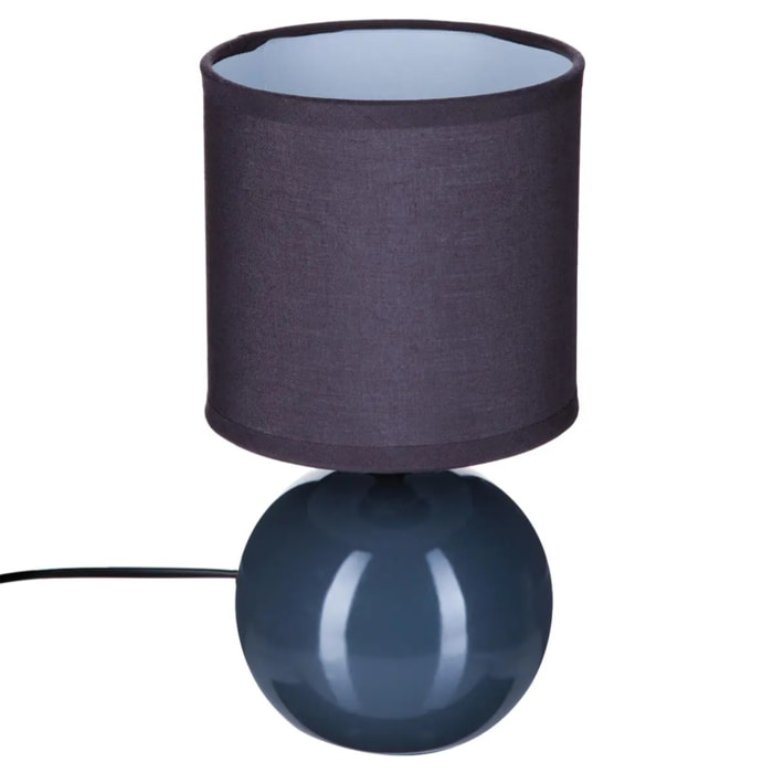 Lampe "Timeo" grise - céramique H25 cm