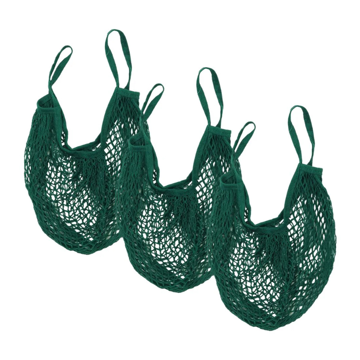 Lot de 3 sacs à provisions type filet de course Fackelmann Nature