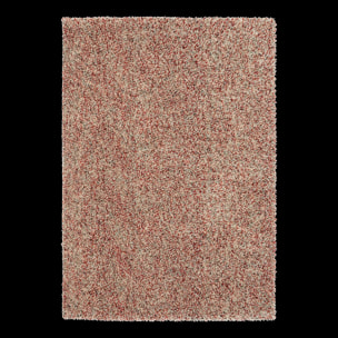 Tapis longs poils shaggy tissé en laine motif faux uni ULYO