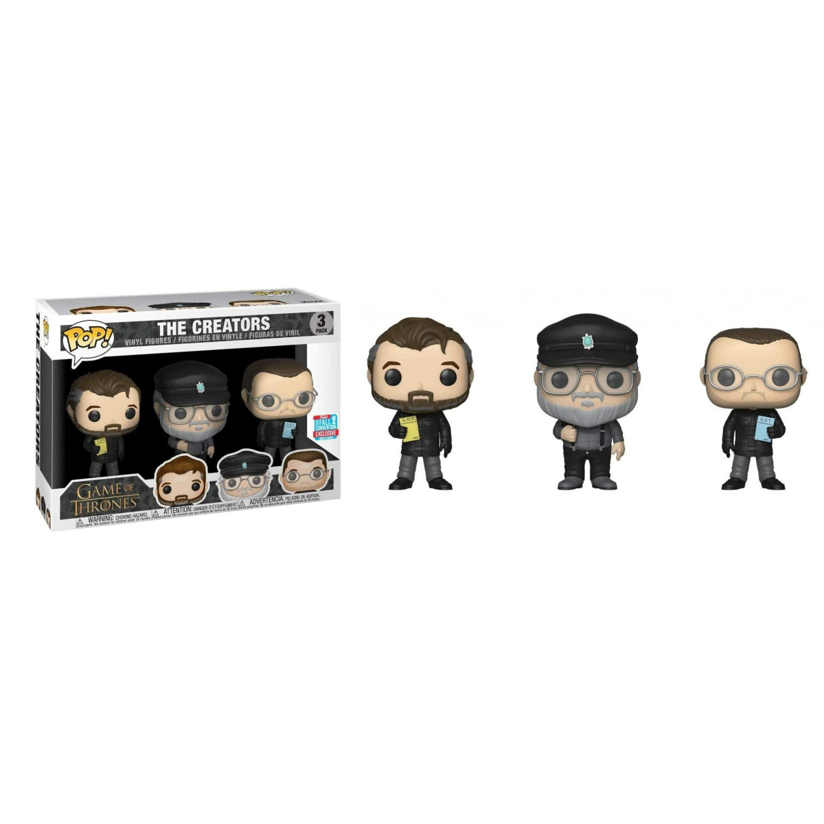 Il Trono Di Spade Funko Pop Serie Tv Vinile 3 Figure I Creatori 9 Cm Eclusiva