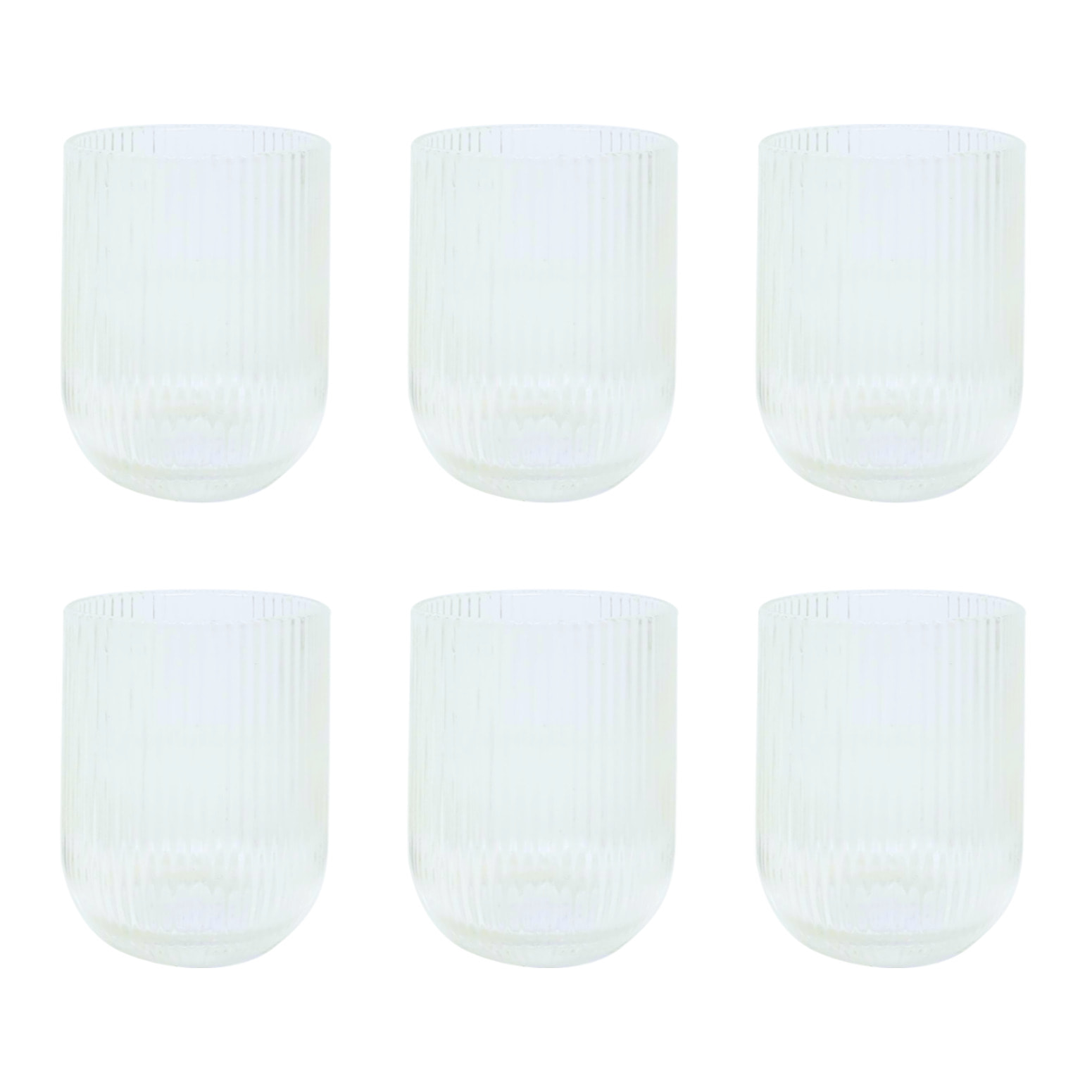 Lot de 6 verres à eau, AZULI