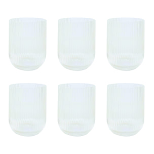 Lot de 6 verres à eau, AZULI