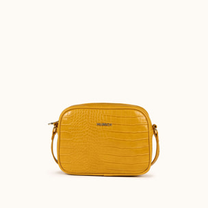 BLOCK CROCO FW25 CROSSBODY CAMERA C/MOUSTARD