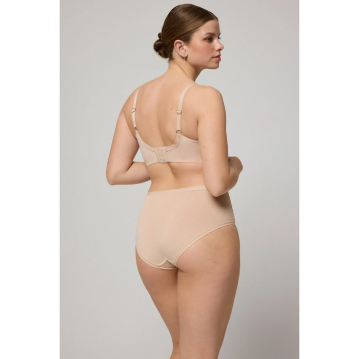 Confezione da 2 mutandine alte basic nude