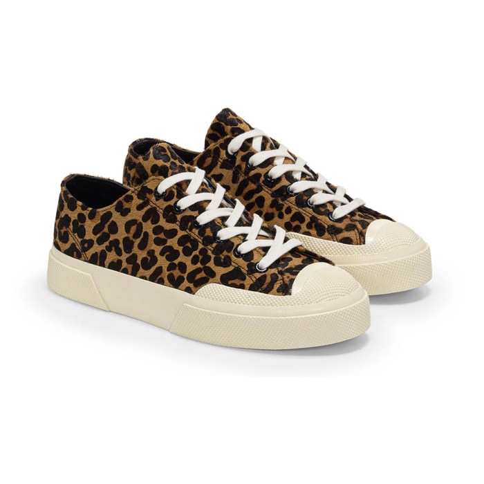 Zapatillas Superga Hombre Mujer 2432 Works Leopard Calfhair