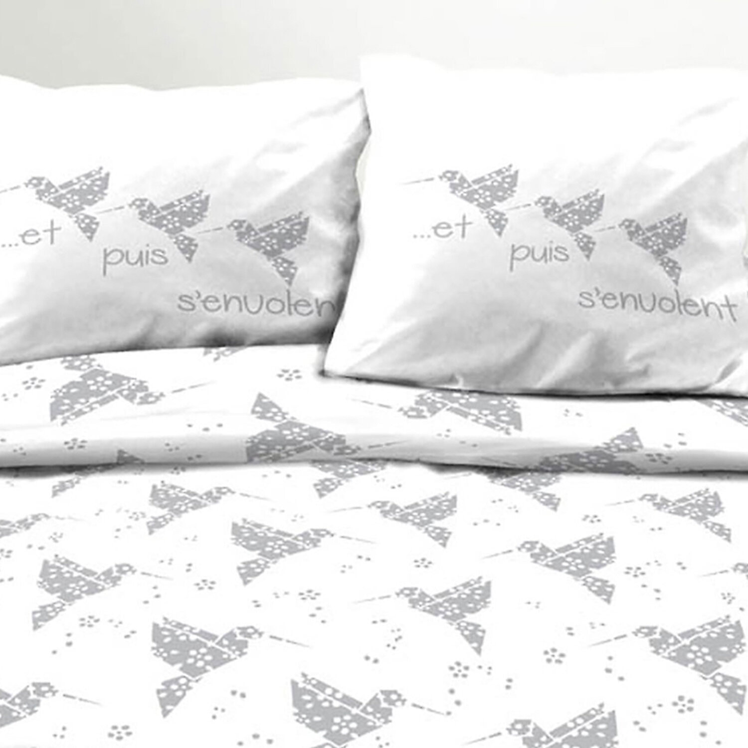 Parure housse de couette 3pcs 100% coton 57fils origasie