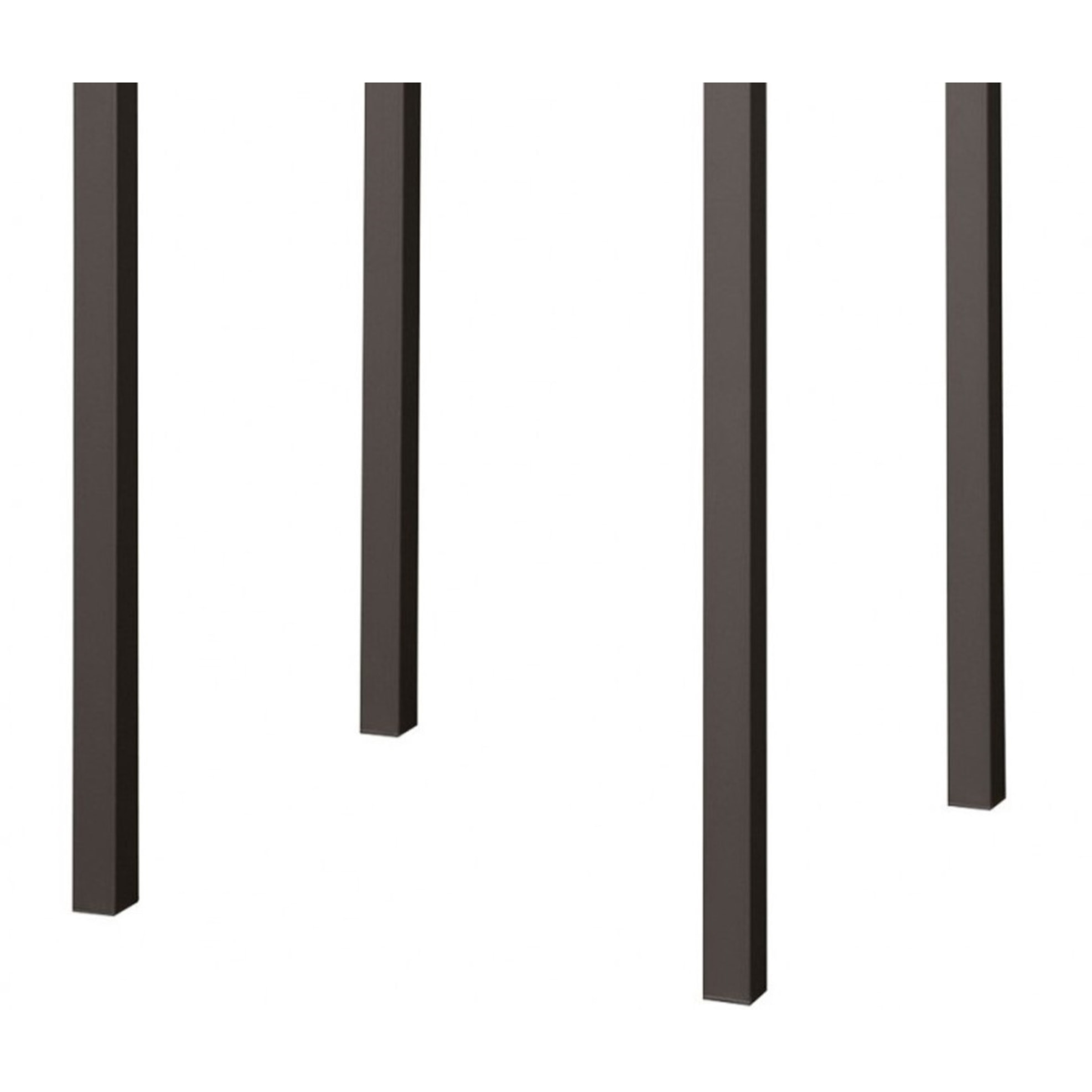 Tavolo alto ZURIGO in metallo antracite 60x60 cm, impilabile
