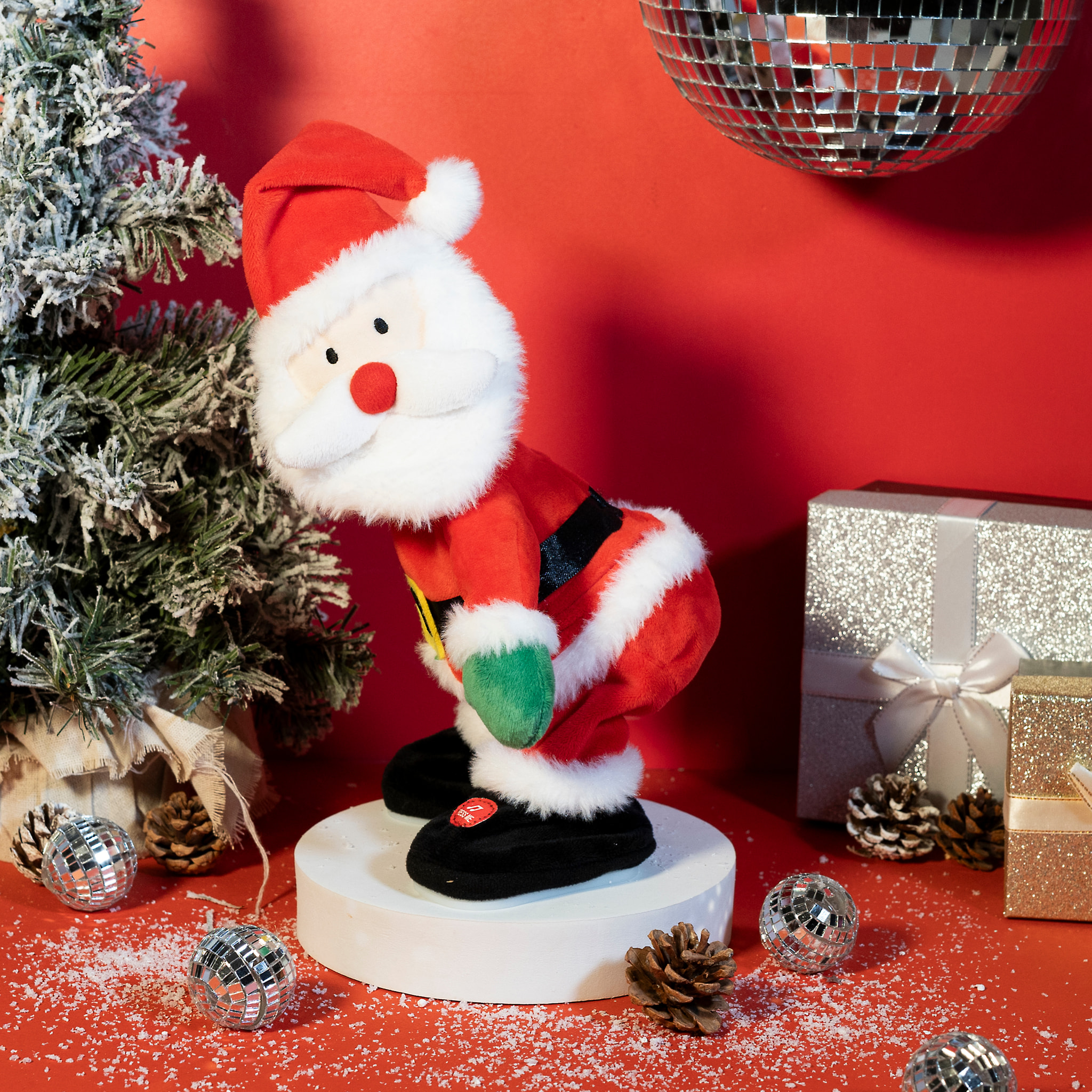 Peluche - JEUX 2 MOMES - Chanteur - Rouge et Blanc