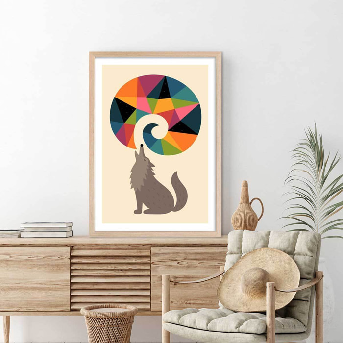 Affiche  woo your dream Affiche + cadre en bois - Chêne