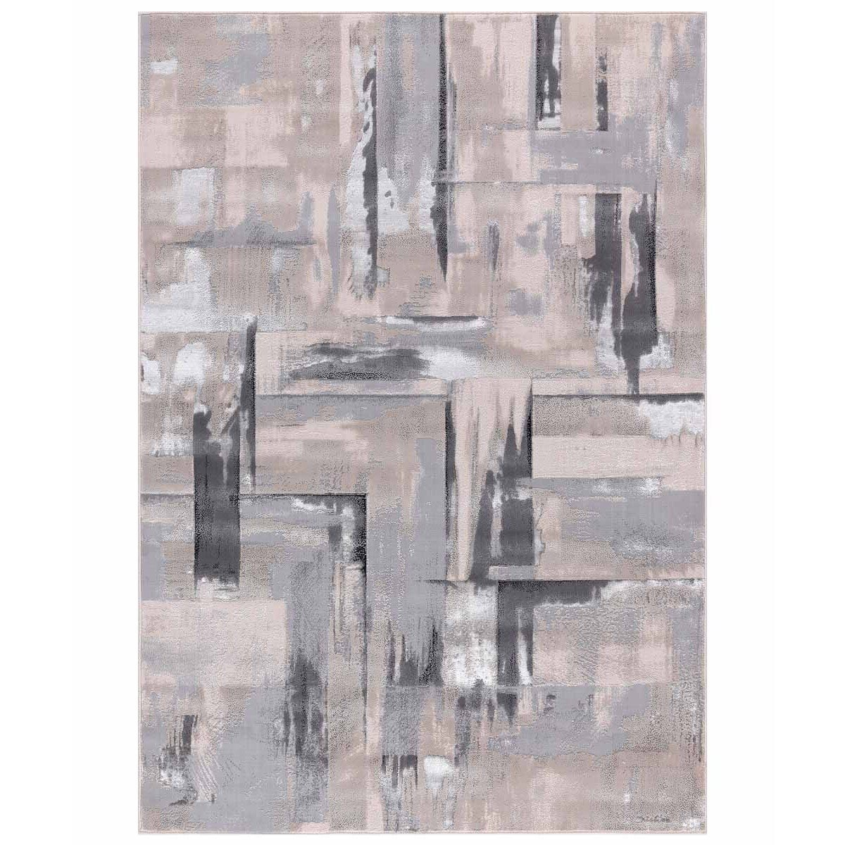 Tappeto Salotto Soggiorno Camera Contemporaneo Grigio