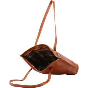 Borsa a spalla  da donna In Vera pelle Made in Italy 31x43x10 cm