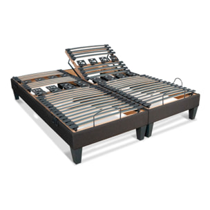 Jeu de 2 sommiers électriques Rochereau 2 places | Lattes & Plots