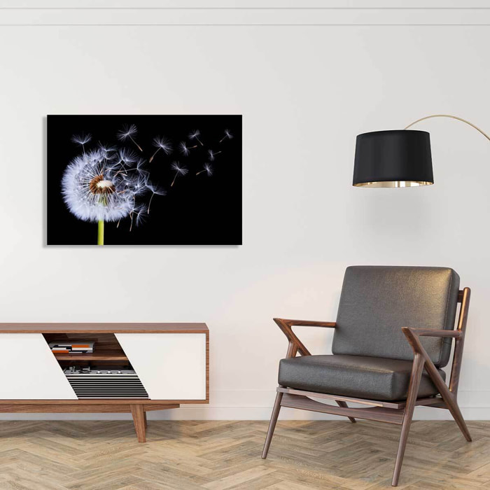 Tableau fleur pissenlit vole  Toile imprimée