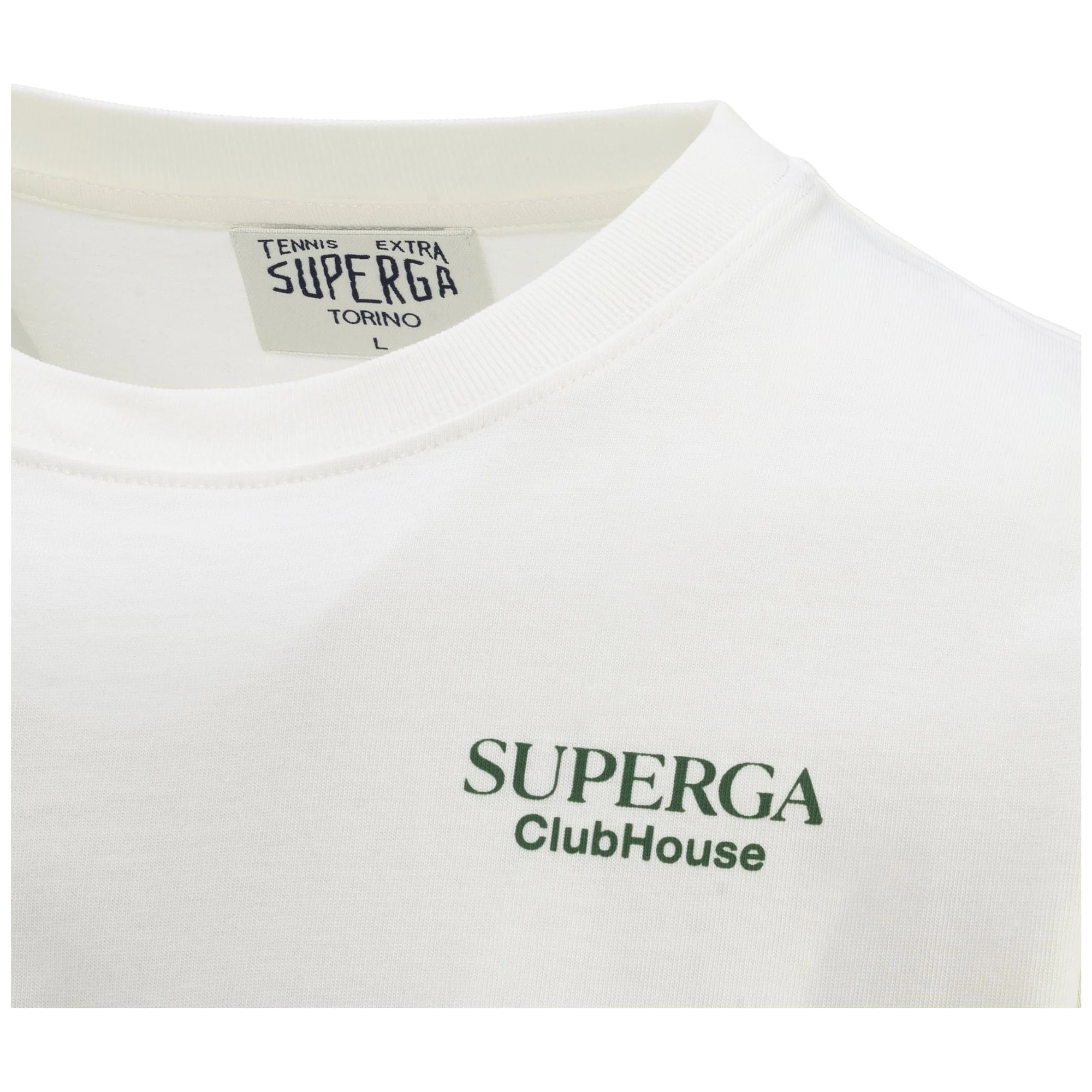 T-Shirts & Top Superga Uomo Donna Bianco T-Shirt Superga Clubhouse