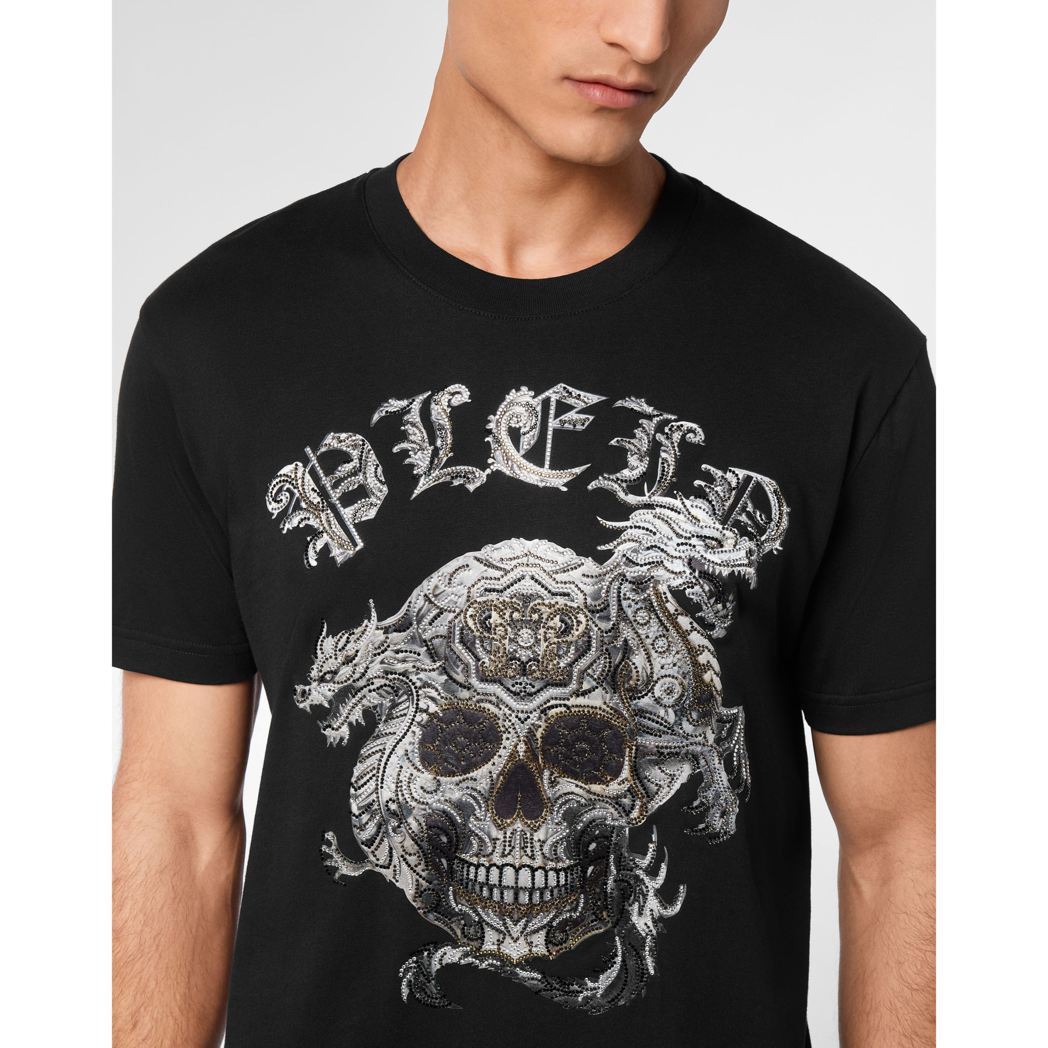 PHILIPP PLEIN Camiseta Cuello Redondo SKULL