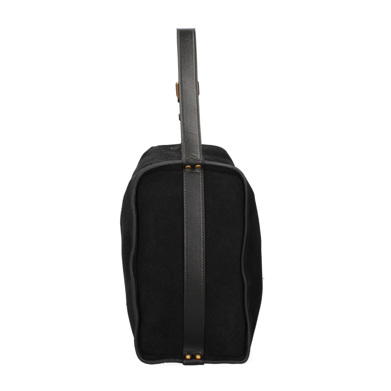 Borsa a spalla da donna Made in Italy - Modello Cielia Pro - Pelle scamosciata - 35.0 x 23.0 x 14.0 cm