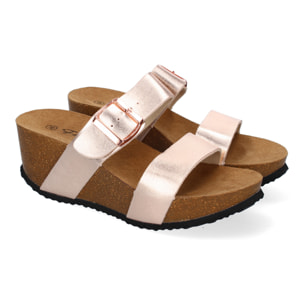 Sandalia de Cuña Bio con Pala Fina, Super Comodas, Talon Abierto