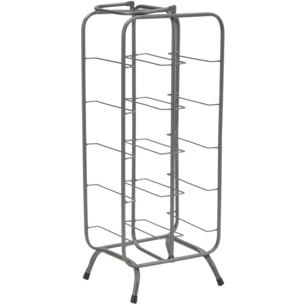 PORTABOTTIGLIE RACK RETTANGOLARE (10 POSTI) OFFICINE 55 GRIGIO