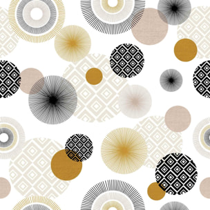 Sous-nappe protectrice imprimée graphiques - Noir