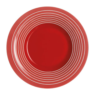 Plato hondo rojo 21.5 cm Factory - Luminarc