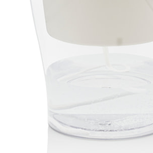 Pot à réserve d’eau Tomasucci RAFFY LARGE, en polypropylène, blanc, 17,3 × 17,3 × 21,2 cm