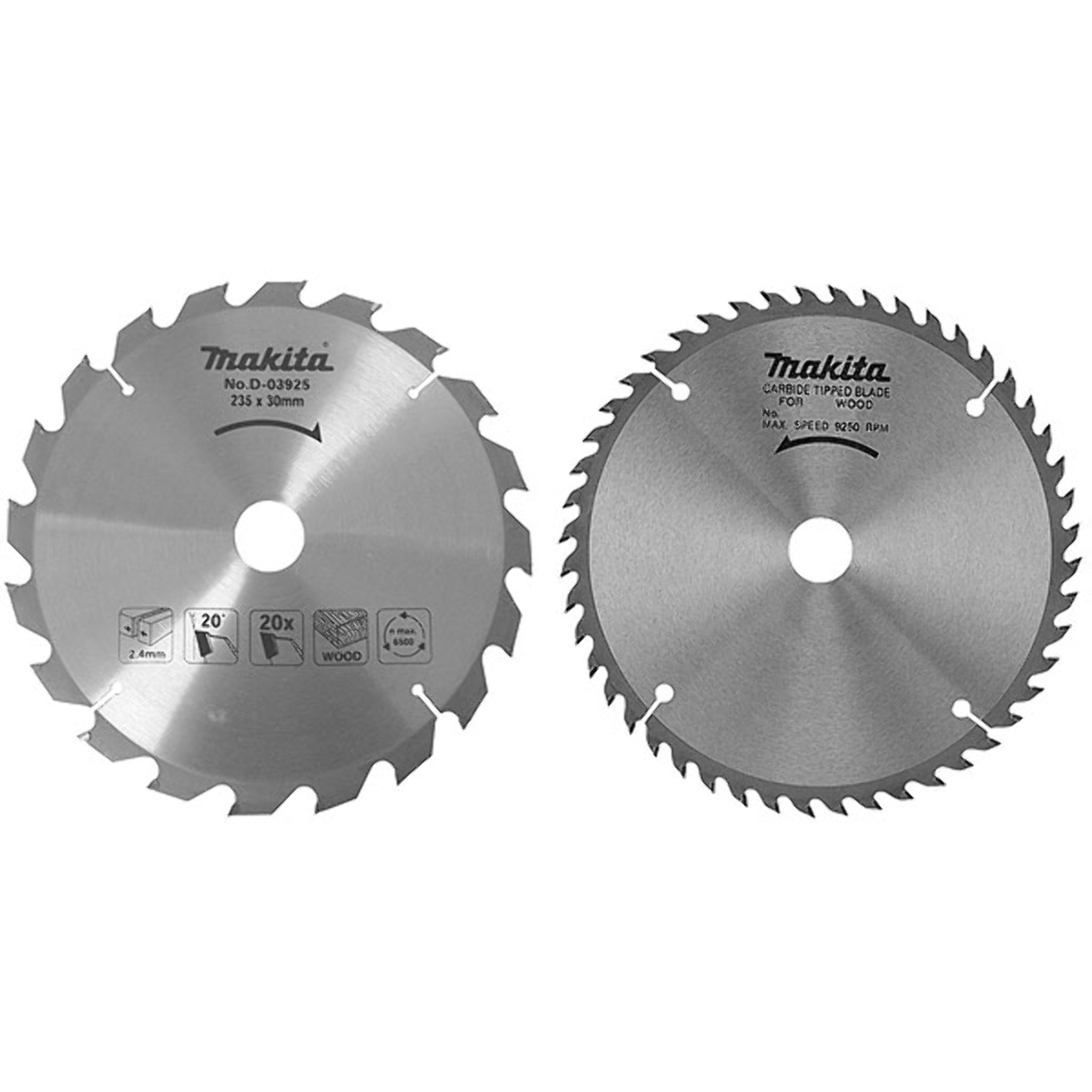 Cuchillas circulares dobles 230 mm MAKITA - D-20068