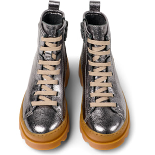 Botines - CAMPER Brutus - Gris - Cuero liso