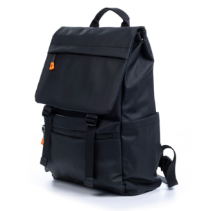 Mochila multi compartimento, porta Laptop 15,6". Capa impermeable. Adaptable a Trolley. Toma USB externa oculta. Repelente al agua.