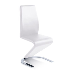 Pack 2 sillas de comedor Rin símil piel Blanco