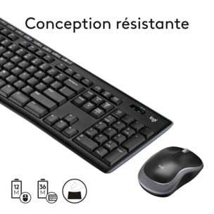 Clavier + Souris LOGITECH MK270 Wireless Desktop