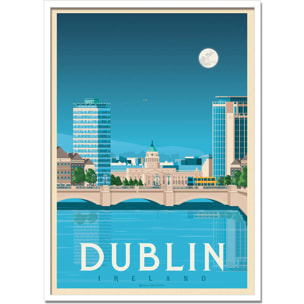 Affiche - Dublin - Olahoop Travel Posters