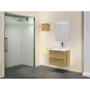 Miroir de salle de bain Lumiére led horizontal Alday, 60x80cm