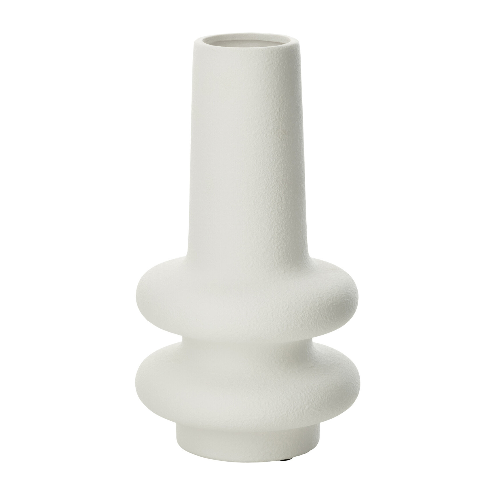 J-Line Vase Lyra Argile Blanc Large