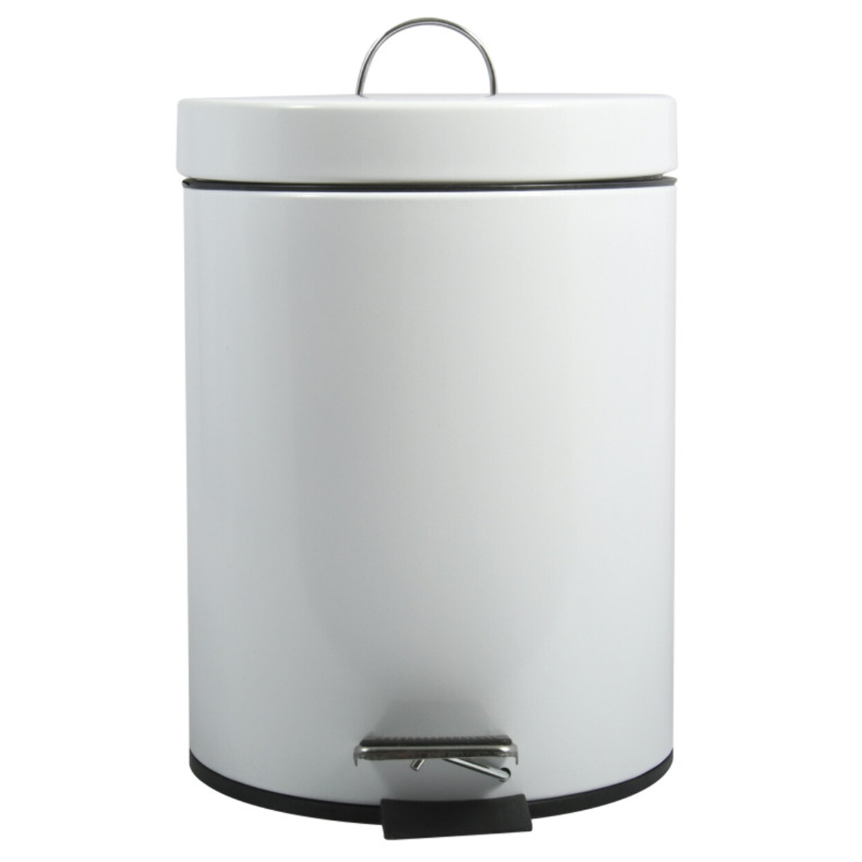Poubelle à pédale Inox 5L Blanc MSV