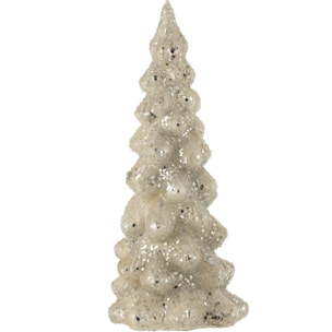 J-Line décoration sapin de Noël Givré - verre - gris clair - large