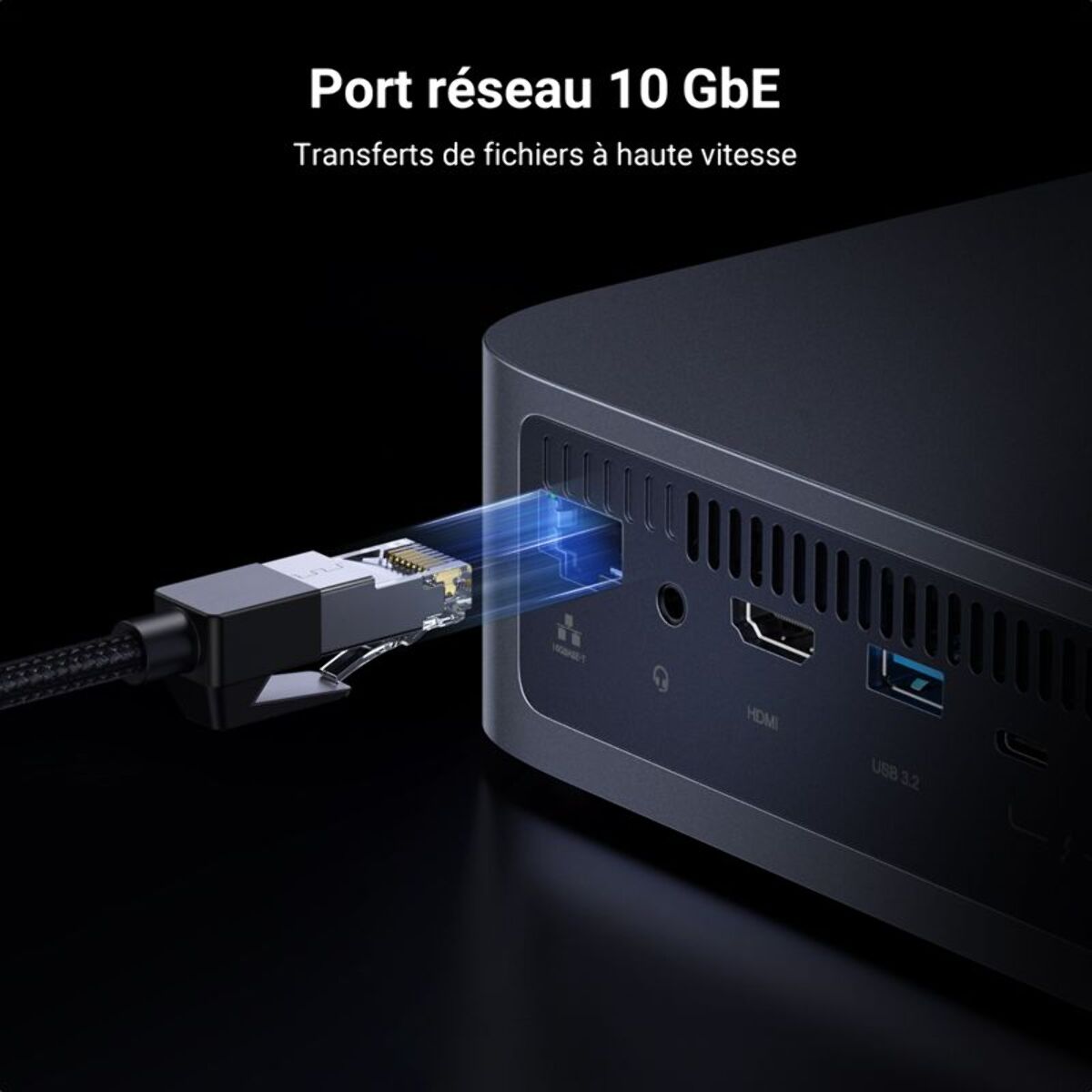 Serveur NAS UGREEN DXP480T Plus Gris anodisé