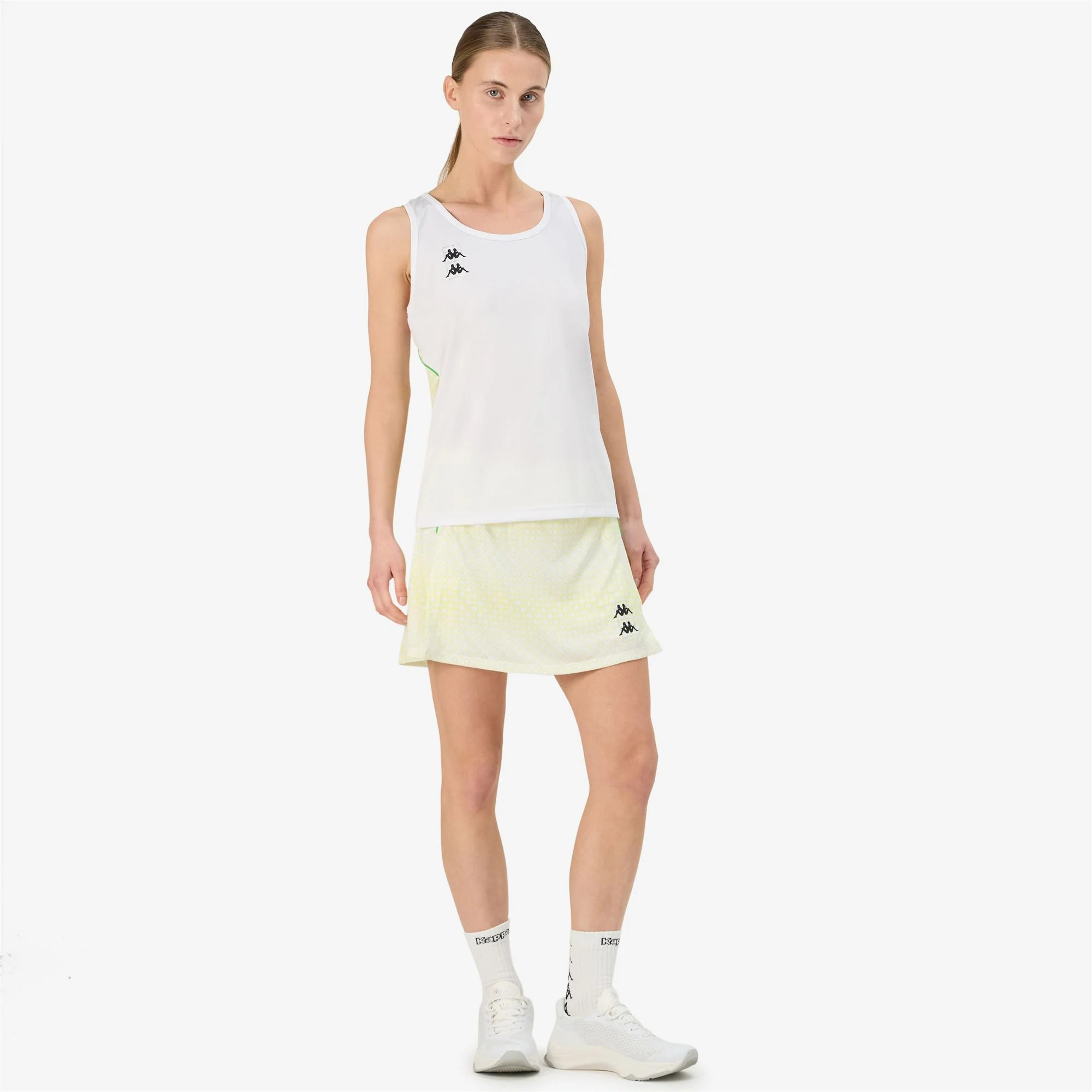 Maglie gioco Kappa Donna Kombat Padel Fre 2 Bianco