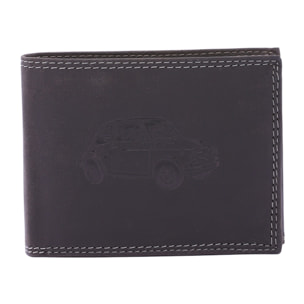 Portafoglio  da uomo In Vera pelle Made in Italy 9,5x12,5x2,5 cm