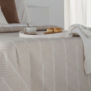 COLCHA JACQUARD NIVARA BEIGE